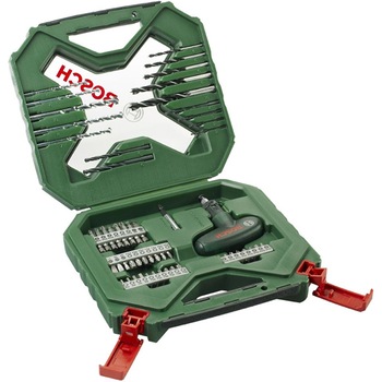 Set 54 accesorii Bosch X-line, biti, adaptor magnetic, surubelnita, burghie zidarie, metal si lemn Set 54 accesorii Bosch X-line, biti, adaptor magnetic, surubelnita, burghie zidarie, metal si lemn