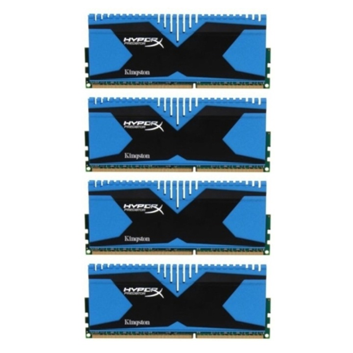 Памет Kingston HyperX PREDATOR 16GB (4x4GB), DDR3, 1866MHz, CL9, 1.65V, XMP