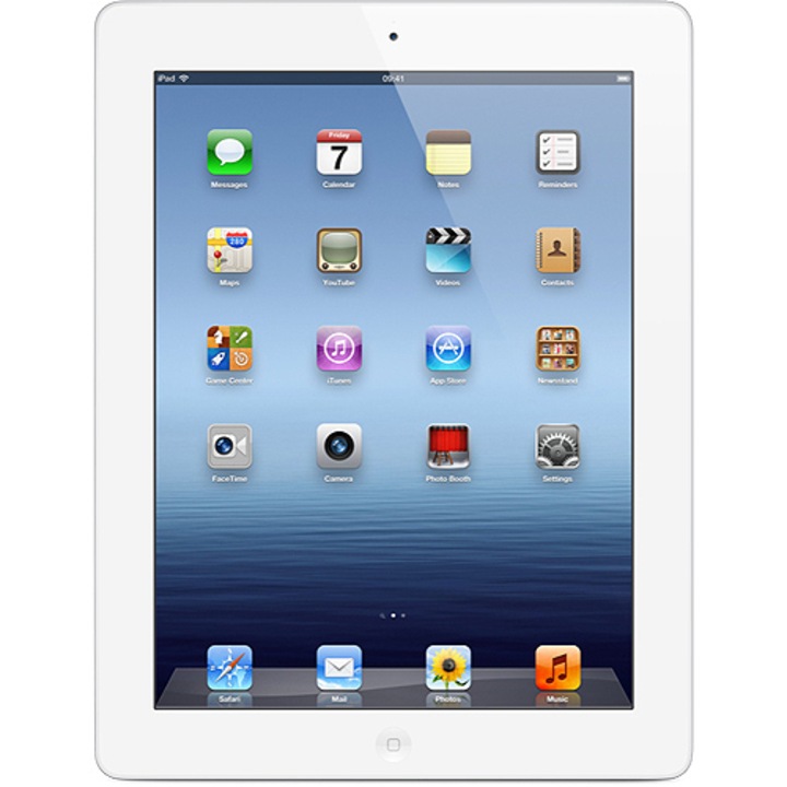 Apple iPad generatia a 4-a, Ecran Retina, 16GB, Wi-Fi, Alb