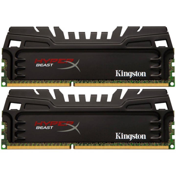 Памет Kingston HyperX BEAST 8GB (2x4GB), DDR3, 1600MHz, CL9,