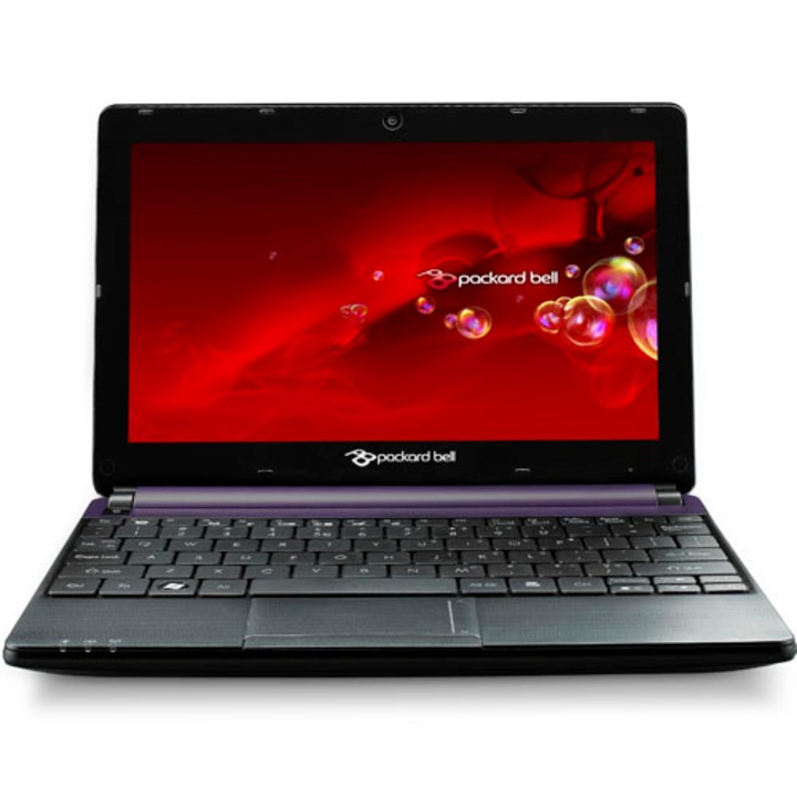 Netbook Packard Bell DOTS-C-262G32nuk cu procesor Intel® Atom™ N2600 1.60GHz, 2GB, 320GB, Linpus Lite for MeeGo, Black / Purple