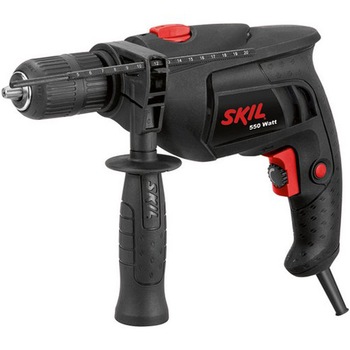 Masina de gaurit si insurubat (bormasina) cu percutie Skil F0156280CA, 550 W, 3000 RPM, mandrina 13 mm Masina de gaurit si insurubat (bormasina) cu percutie Skil F0156280CA, 550 W, 3000 RPM, mandrina 13 mm