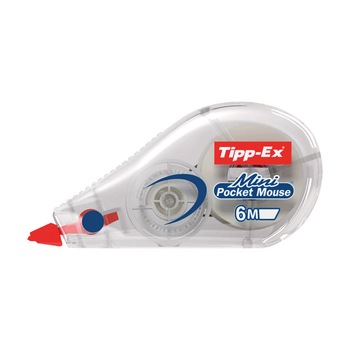 Banda corectoare mini Bic Tipp-Ex 5mmx6m Banda corectoare mini Bic Tipp-Ex 5mmx6m