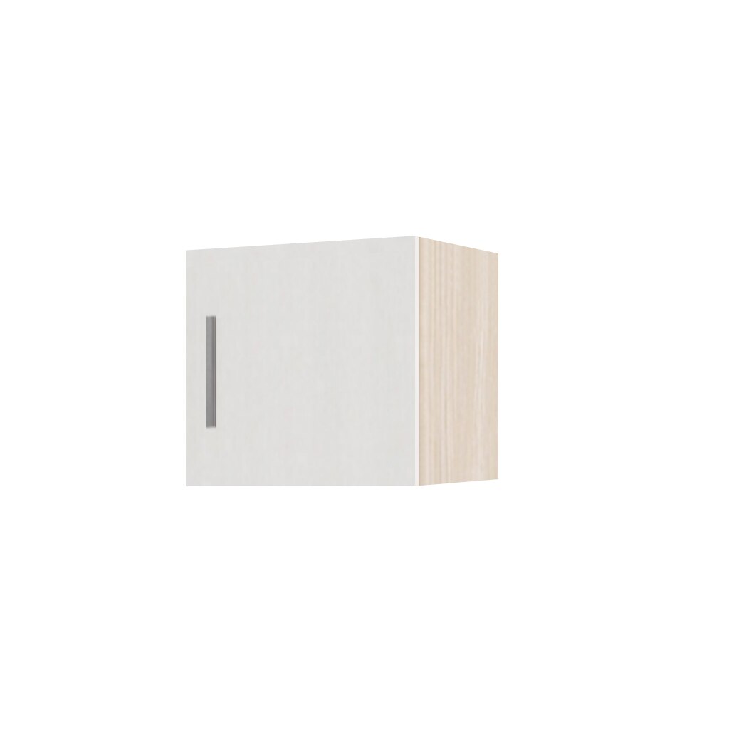 Suprapozabil cu 1 usa, Stejar Ferrara si Alb, H40xL45xA50, PAL 18 mm