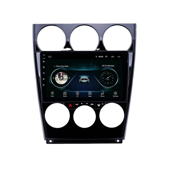 Мултимедия, Mazda 6, 2004 - 2008, 1GB + 16GB, Черен