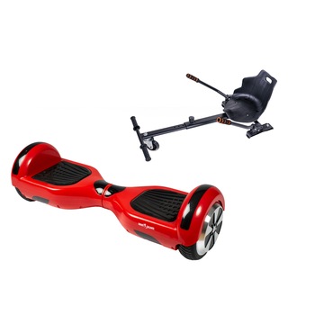 Pachet Hoverboard Smart Balance™ Premium Brand, Regular Rosu cu Hoverseat, roti 6,5 inch, Bluetooth, Boxe incorporate, Geanta de transport, Putere 700W, led-uri Pachet Hoverboard Smart Balance™ Premium Brand, Regular Rosu cu Hoverseat, roti 6,5 inch, Bluetooth, Boxe incorporate, Geanta de transport, Putere 700W, led-uri