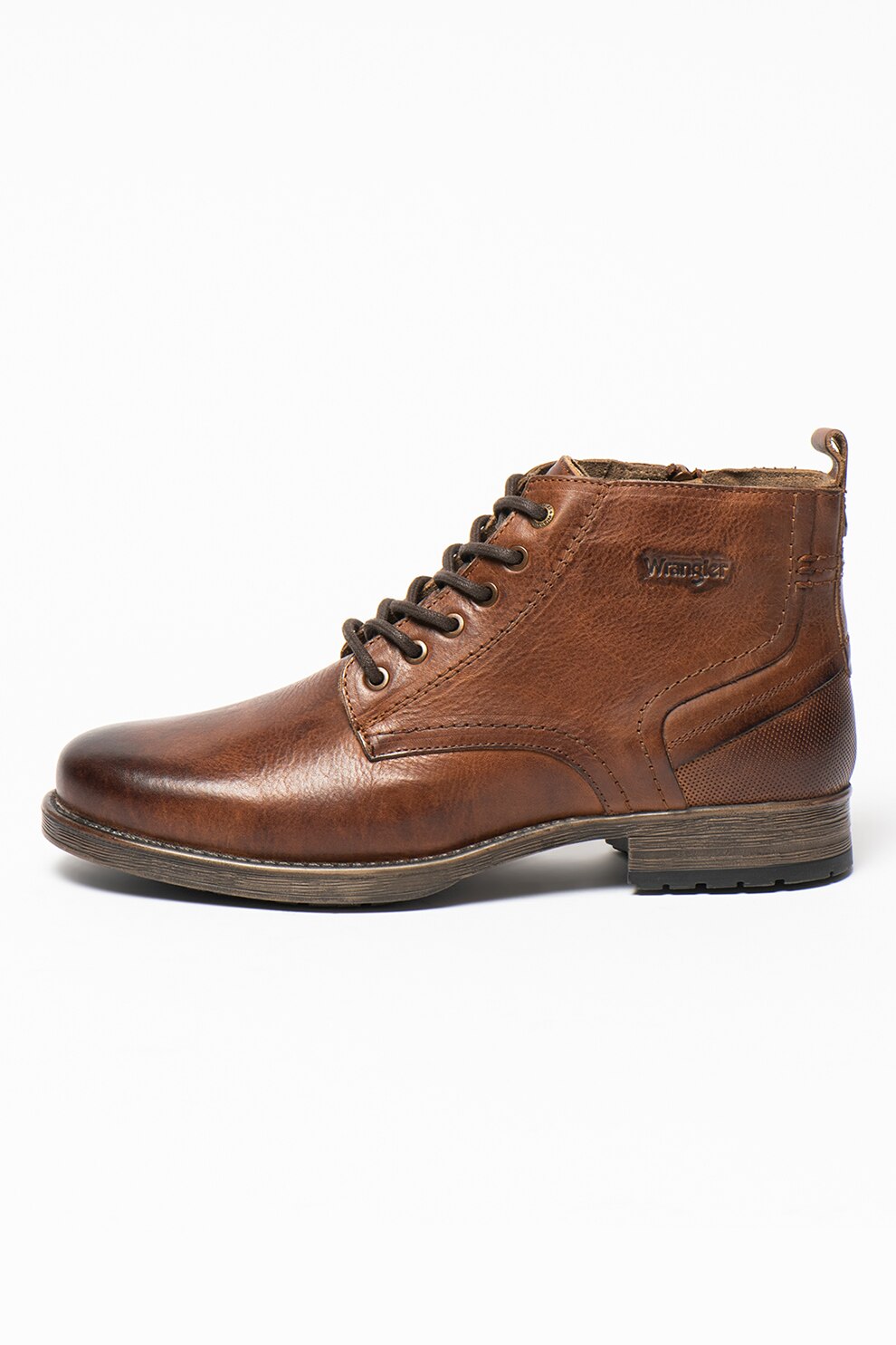 Wrangler, Ghete biker din piele Marlon, Coniac