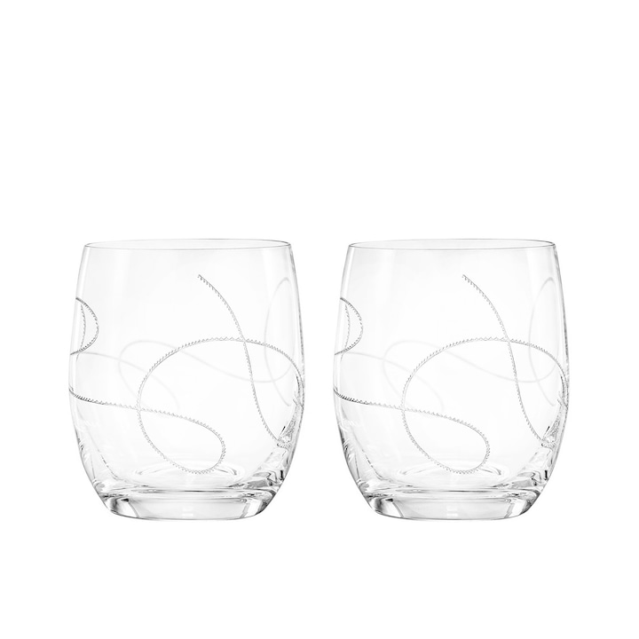 Комплект чаши за уиски Bohemia Crystal String Decor, 2 броя