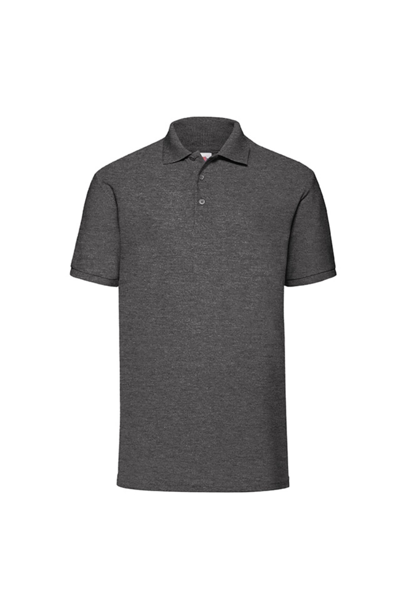 Tricou Fruit Of The Loom Polo, Poliester/Bumbac, Gri inchis, Gri inchis
