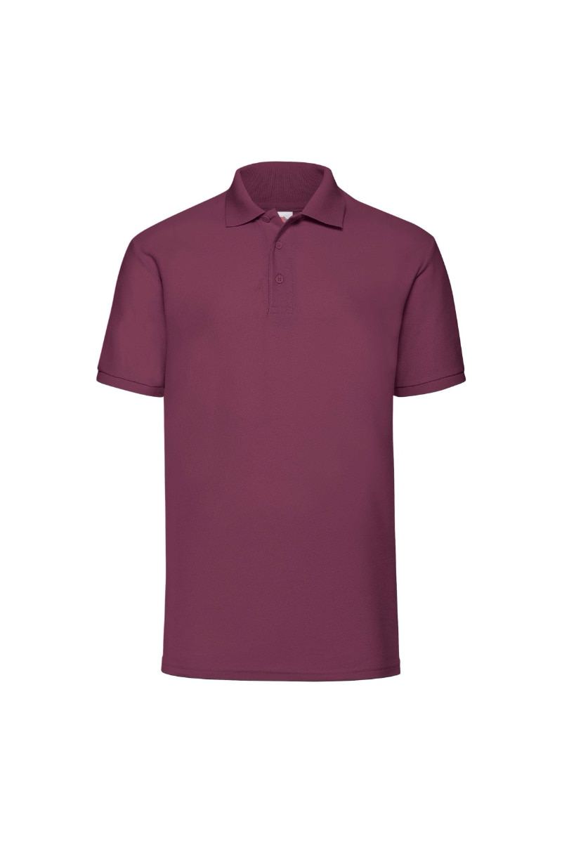 Tricou Fruit Of The Loom Polo, Poliester/Bumbac, Burgundy, Burgundy