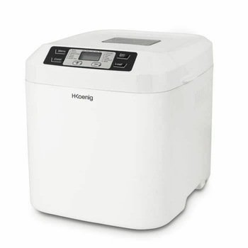 Masina de paine H.Koenig, BAKE320, 12 programe, 800 g, 550 W, fara gluten, mentinere la cald, ecran LCD, bol antiaderent, operare usoara si intuitiva, alb Masina de paine H.Koenig, BAKE320, 12 programe, 800 g, 550 W, fara gluten, mentinere la cald, ecran LCD, bol antiaderent, operare usoara si intuitiva, alb
