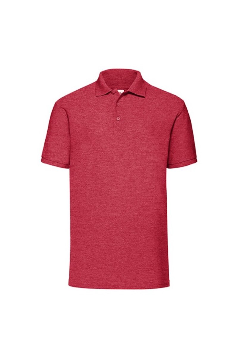 Tricou Fruit Of The Loom Polo, Poliester/Bumbac, Rosu, Rosu heather