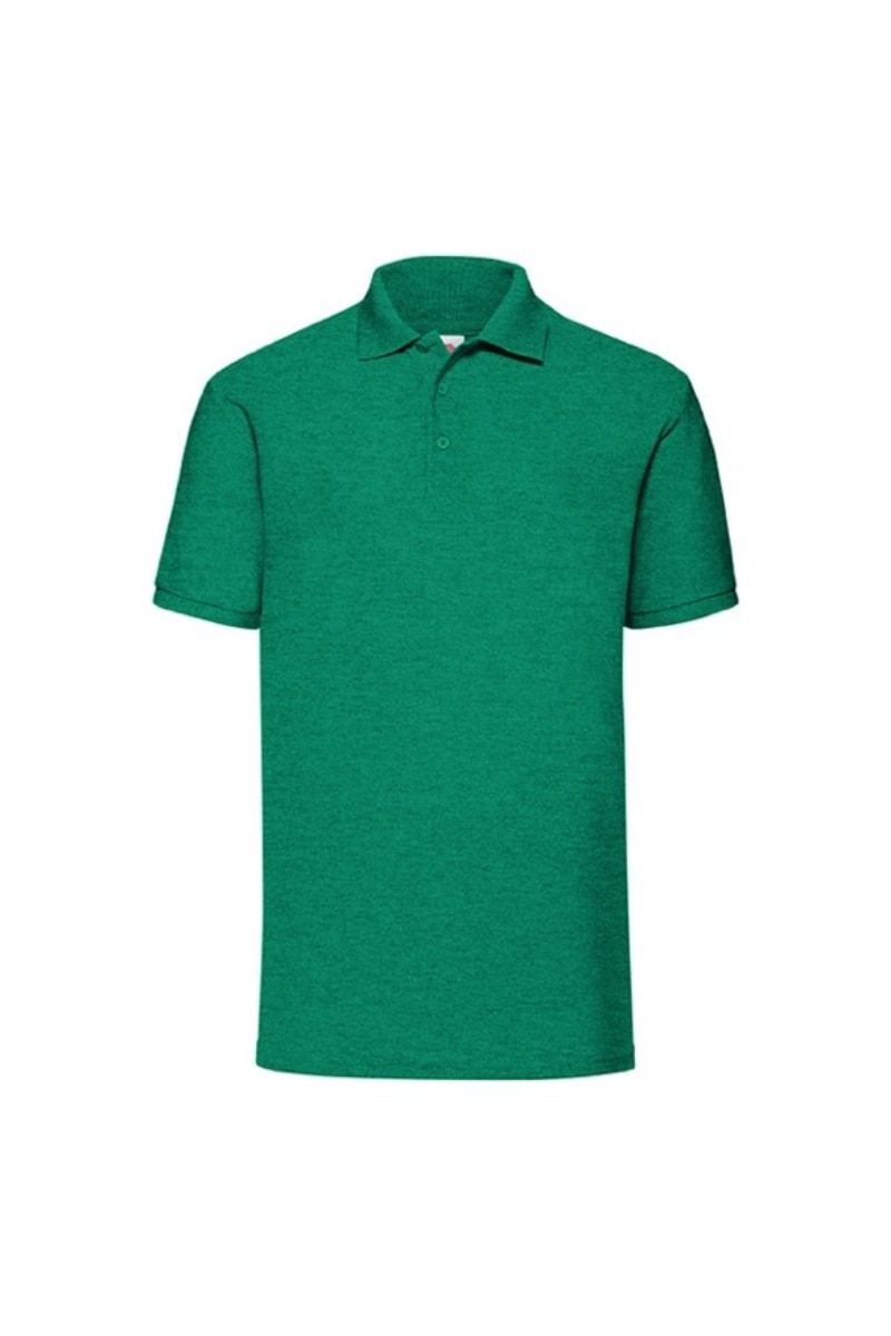 Tricou Fruit Of The Loom Polo, Poliester/Bumbac, Verde, Verde heather