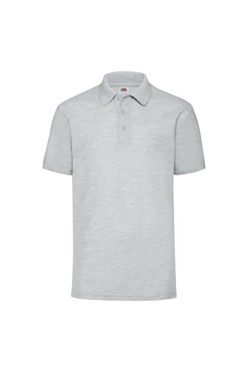 Tricou Fruit Of The Loom Polo, Poliester/Bumbac, Gri deschis, Gri deschis