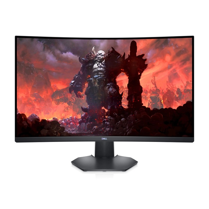 Монитор Dell Gaming LED Monitor S3222DGM, 31.5" QHD 2560x1440 165Hz VA Panel 16:9 Curved 99% sRGB, 350 cd/m2, 3000:1, 178º/178º, 1ms (MPRT) / 2ms GtG (gray to gray), Flicker Free, 2xHDMI, 1xDP, Audio Jack, Free Sync, Height adjustable, Tilt, 3Y S3222DGM