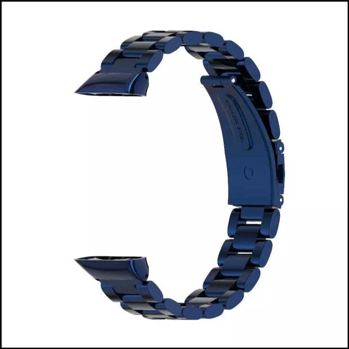 MIJOBS fém szíj Huawei Band 6-hoz, kék, rozsdamentes acél