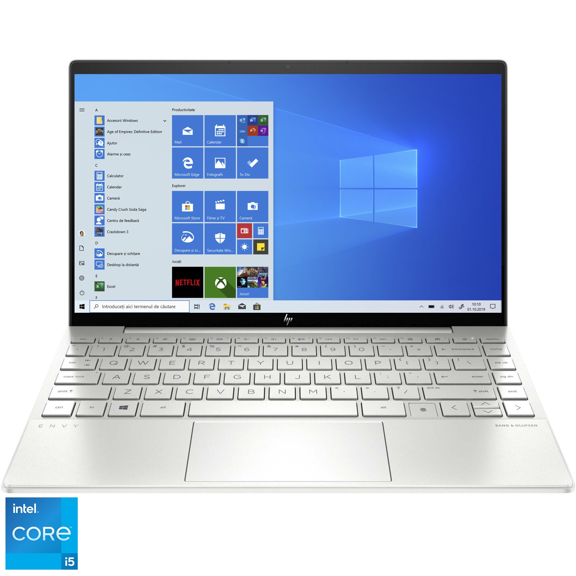 Laptop ultraportabil HP ENVY 13-ba1022nn cu procesor Intel Core i5-1135G7, 13.3