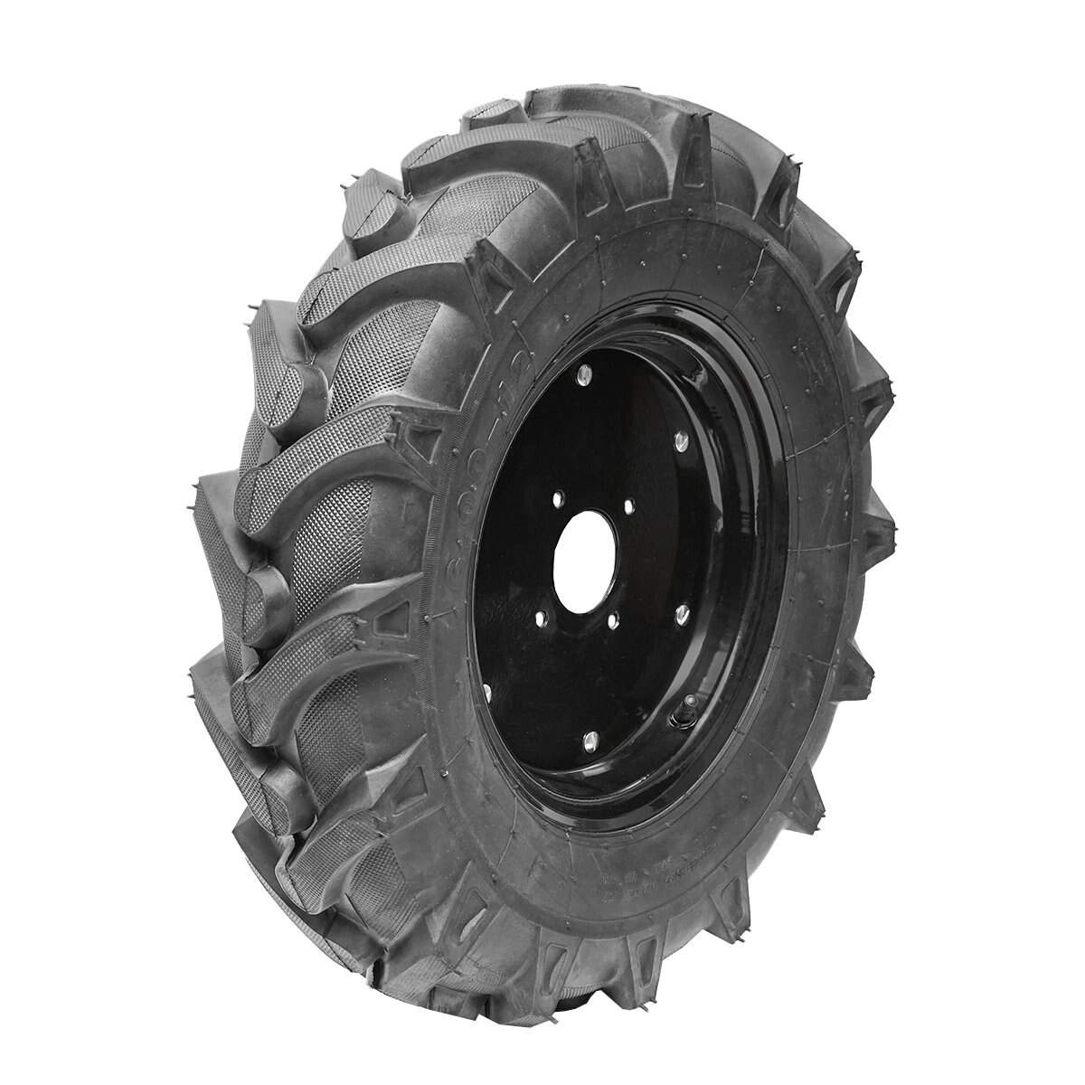Anvelopa cu janta neagra 600/12 R1 8PR crampon