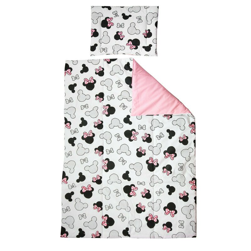 Lenjerie 2 piese, Prichindel, Minnie, roz, 120x60cm