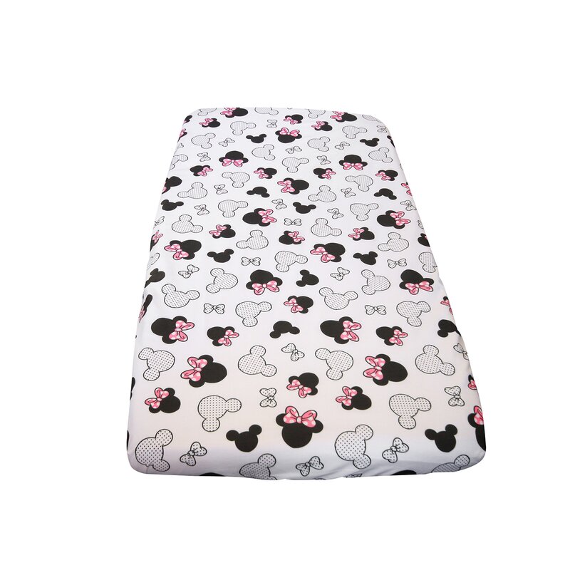 Cearceaf patut, Prichindel, Minnie roz, 120 x 60 cm