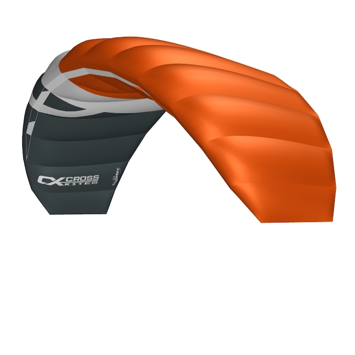 Тренировъчен кайт CrossKites Boarder Fluor Orange R2F, 2.5