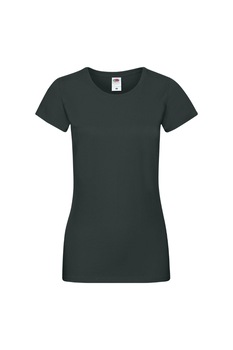 Tricou cu maneca scurta dama Fruit of the Loom Softspun, Bumbac, Negru, Negru, XS Tricou cu maneca scurta dama Fruit of the Loom Softspun, Bumbac, Negru, Negru, XS