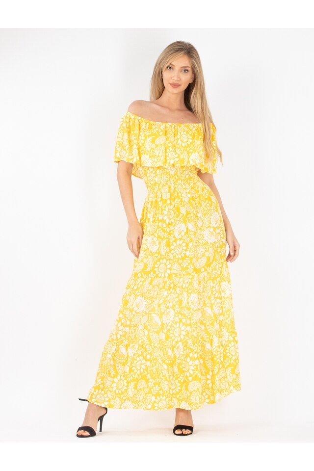 Rochie Dama Ghabriella Galben, L