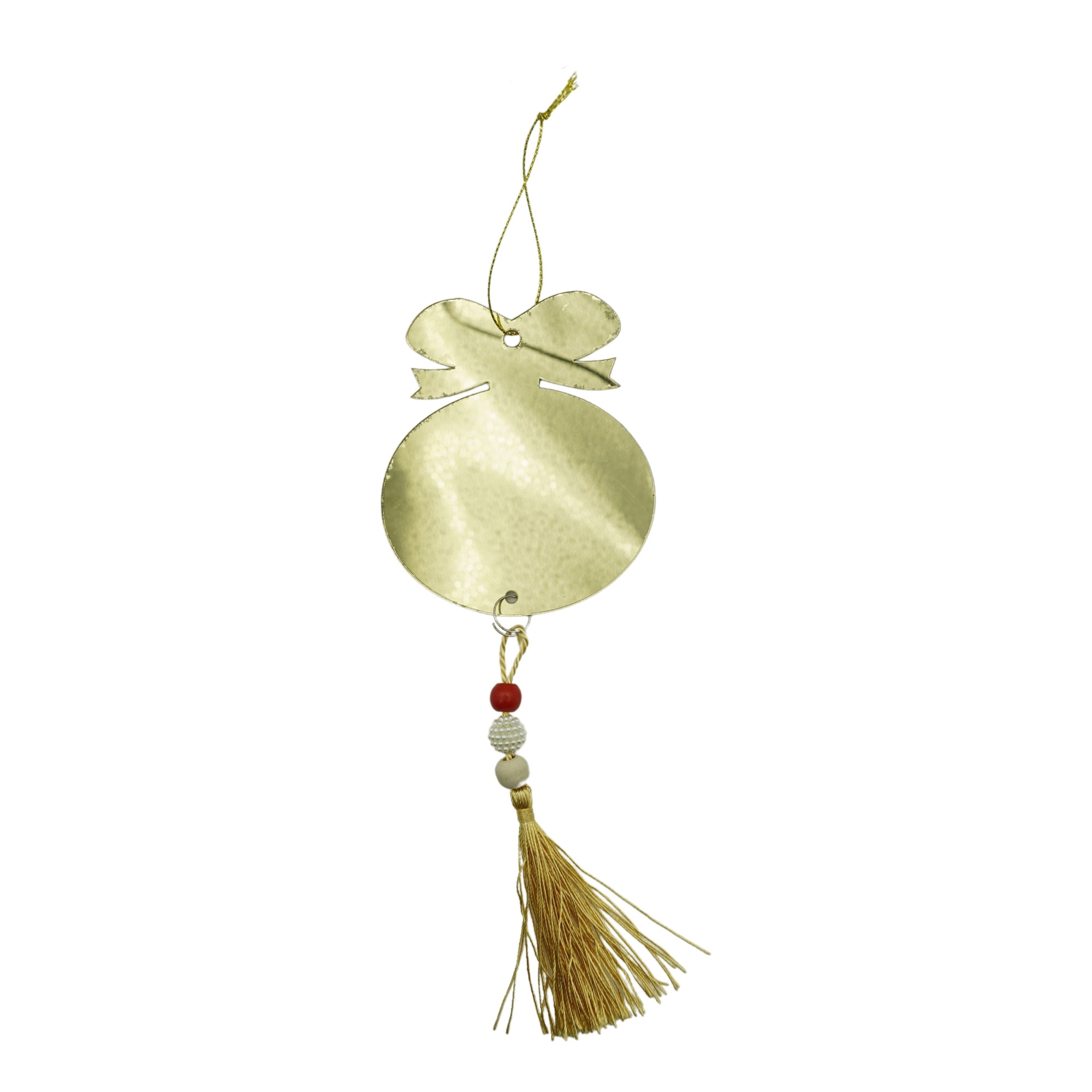 Ornament brad, Flippy, Rotund, Auriu, Lucios, 10x23CM, Acril, Interior/ Exterior