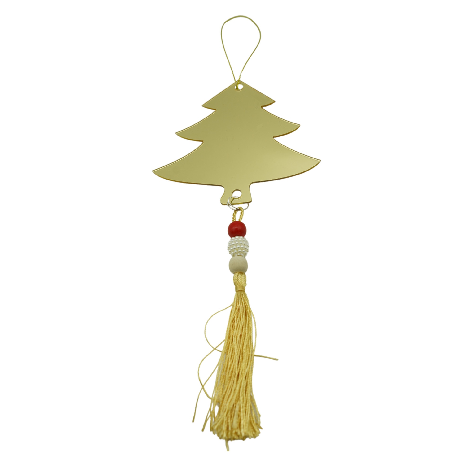 Ornament brad, Flippy, Model Brad, Auriu, Lucios, 8x25CM, Acril, Interior/ Exterior