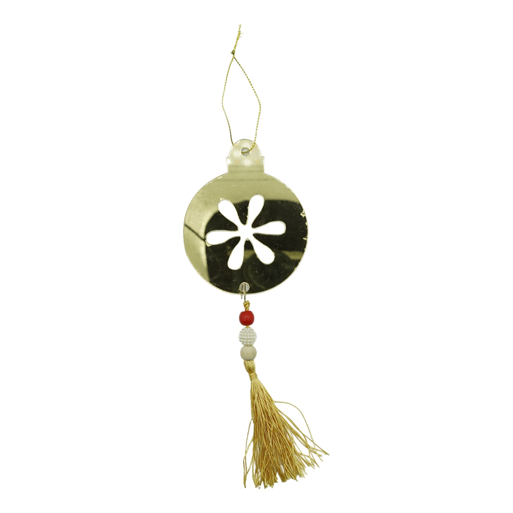 Ornament brad, Flippy, Rotund, Auriu, Lucios, 10x23CM, Acril, Interior/ Exterior