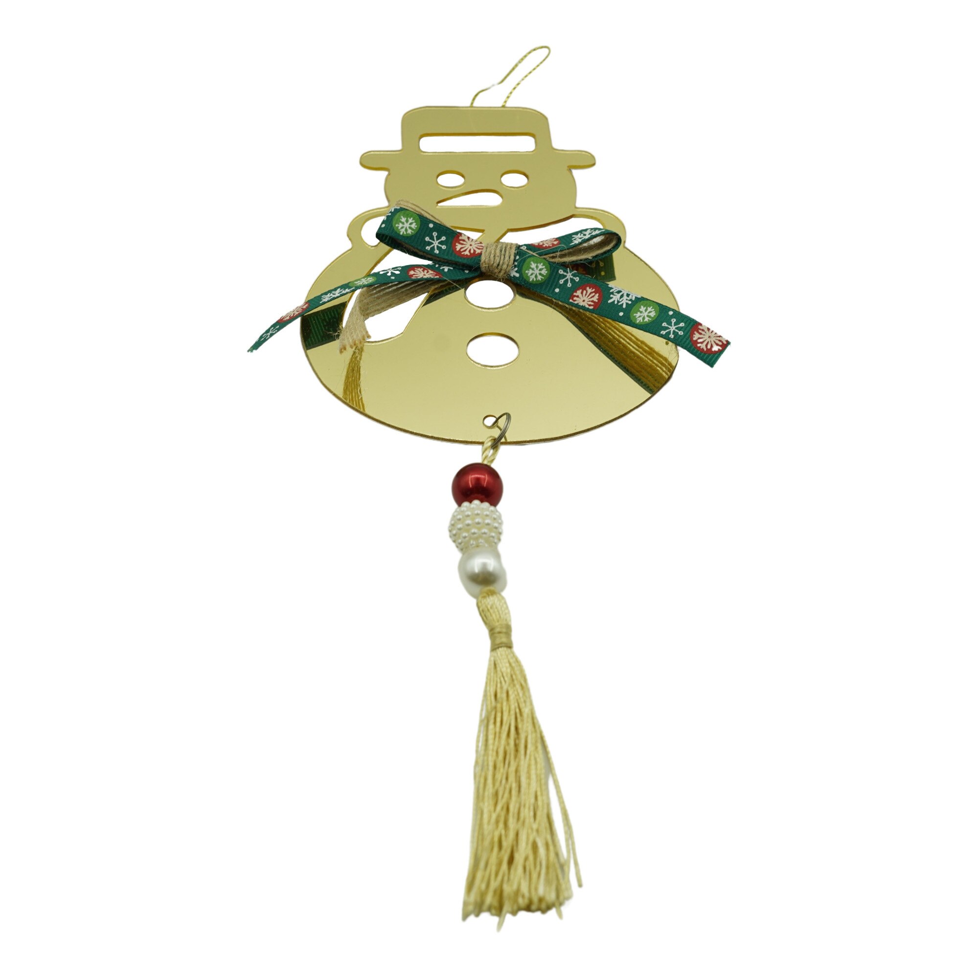 Ornament brad, Flippy, Om de zapada, Auriu, Lucios, 14x30CM, Acril, Interior/ Exterior
