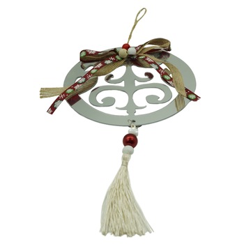 Ornament brad, Flippy, Rotund, Argintiu, Lucios, 14*26CM, Acril, Interior/ Exterior Ornament brad, Flippy, Rotund, Argintiu, Lucios, 14*26CM, Acril, Interior/ Exterior