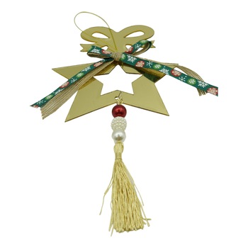 Ornament brad, Flippy, Stea, Auriu, Lucios, 15x26CM, Acril, Interior/ Exterior Ornament brad, Flippy, Stea, Auriu, Lucios, 15x26CM, Acril, Interior/ Exterior