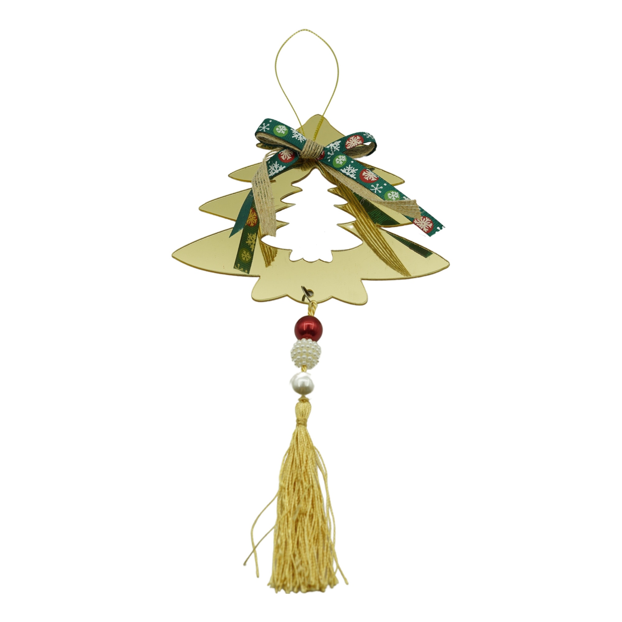 Ornament brad, Flippy, Brad, Auriu, Lucios, 14x26CM, Acril, Interior/ Exterior