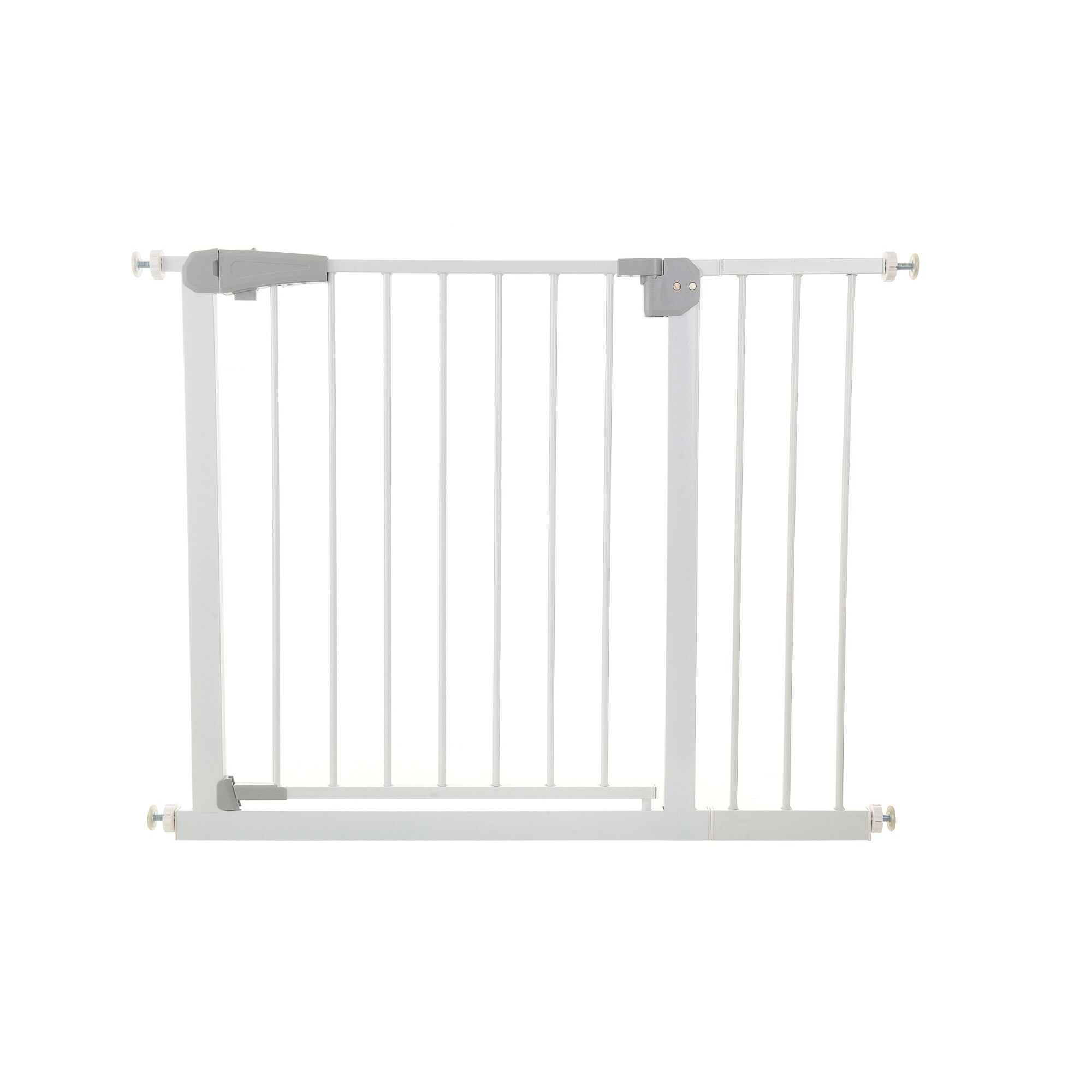 Poarta de Siguranta idealStore Safety Gate pentru Scari, dimensiuni ajustabile 75 - 103 cm, Fabricata din Otel, culoare Alb