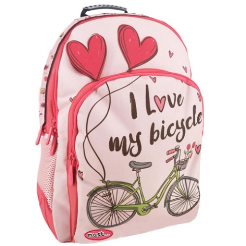 Ghiozdan I Love My Bicycle Energy , 33x16x45cm