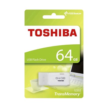 Stick Memorie Toshiba TransMemory 2.0 Alb 64 GB Stick Memorie Toshiba TransMemory 2.0 Alb 64 GB