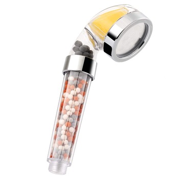 Para de dus cu filtru Vitamina C, 3 niveluri de filtrare a apei, 1 functie, anti-calcar, 60 mm, difuzor inox, cu micro-duze care cresc presiunea jetului de apa si asigura economia de apa, conexiune 1/2” Para de dus cu filtru Vitamina C, 3 niveluri de filtrare a apei, 1 functie, anti-calcar, 60 mm, difuzor inox, cu micro-duze care cresc presiunea jetului de apa si asigura economia de apa, conexiune 1/2”