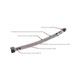 Set 2 racorduri flexibile monocomanda Ferro L 60 cm 3/8
