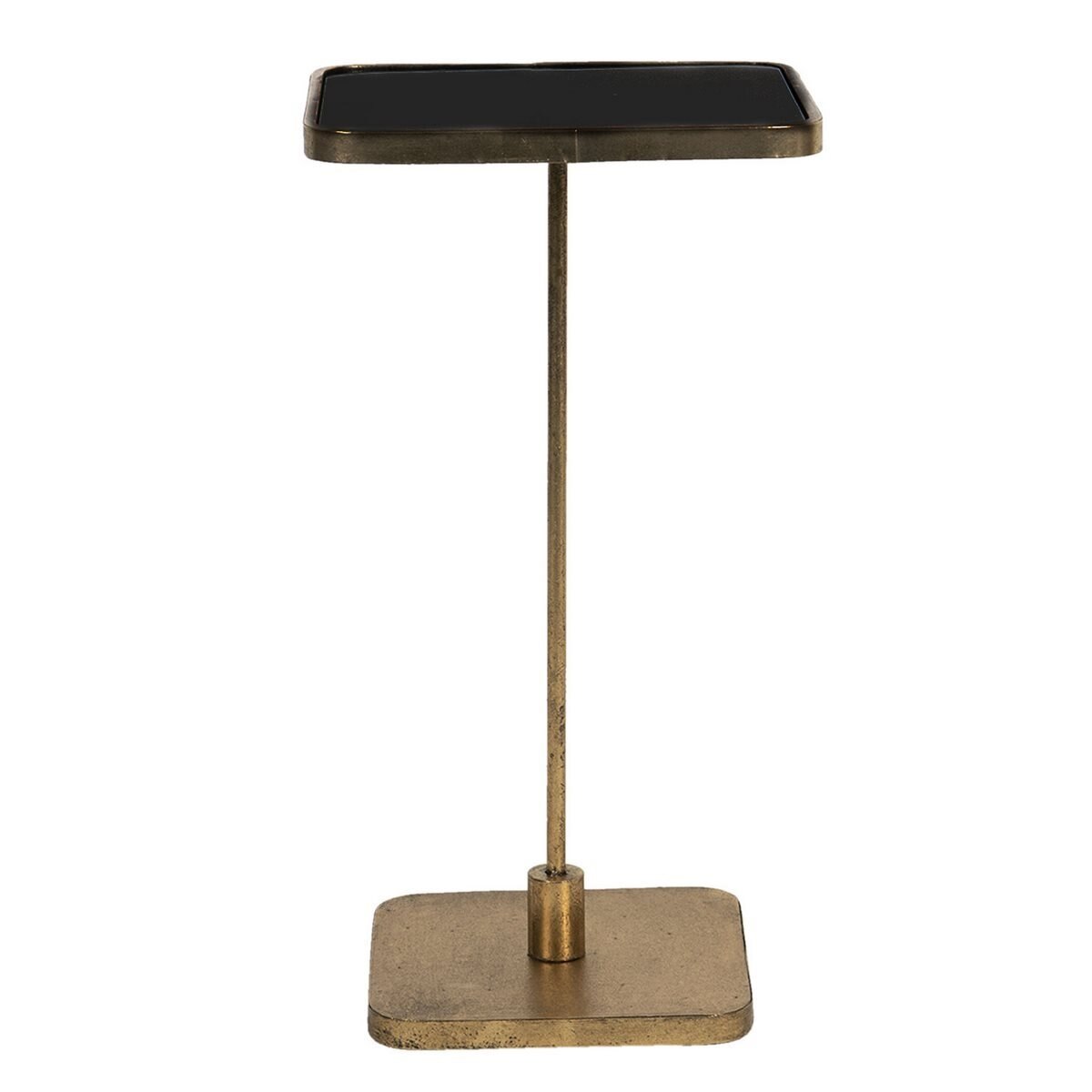 Masuta de cafea din fier culoarea cupru 32 cm x 32 cm x 61 h