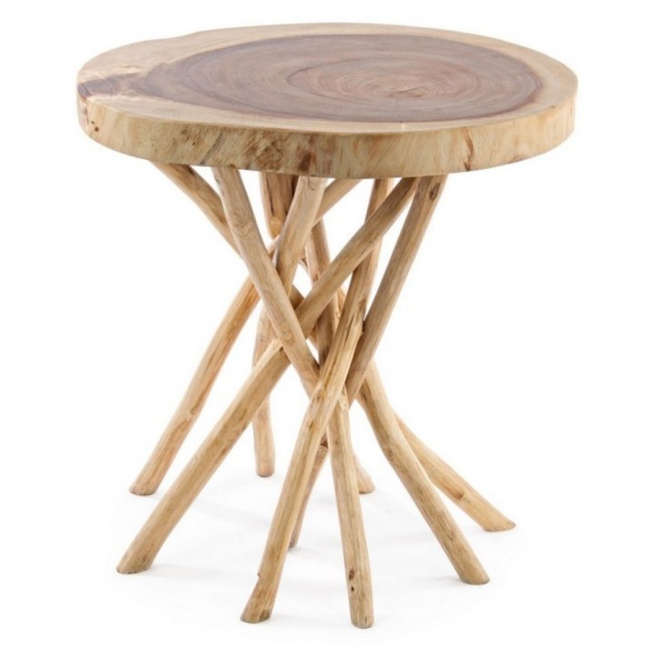 Masuta cafea lemn natur Solidad 56 cm x 56 cm x 56 h