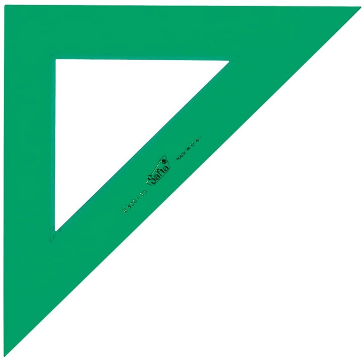 Равностранен триъгълник Safta 810253 1-28, Зелен, 10x20cm