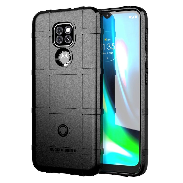 Husa telefon, Armor Shield pentru Motorola E7 Plus, negru
