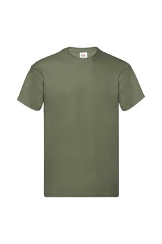 Tricou din bumbac, Original Fruit of the Loom, Kaki, Verde kaki Tricou din bumbac, Original Fruit of the Loom, Kaki, Verde kaki