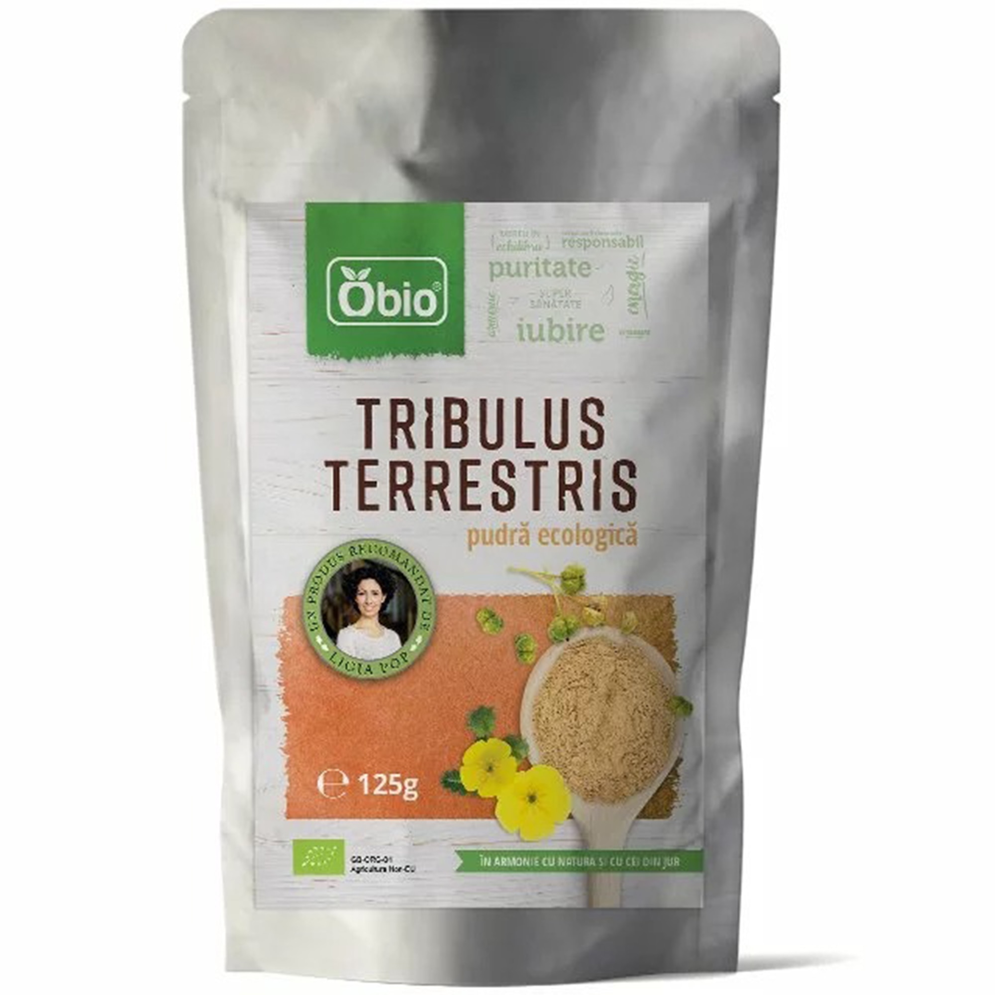 Tribulus Terrestris Pulbere Bio Obio, 125g