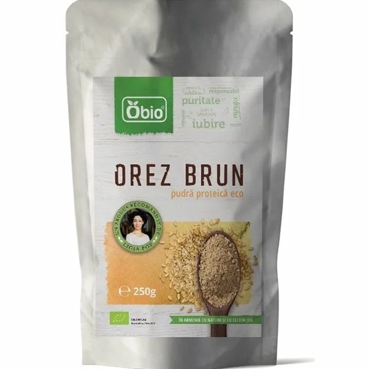 Pudra Proteica din Orez Premium Bio Obio, 250g