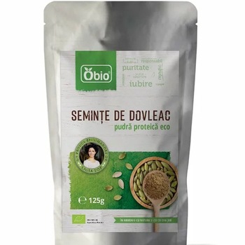 Pudra Proteica din Seminte de Dovleac Bio Obio, 125g Pudra Proteica din Seminte de Dovleac Bio Obio, 125g