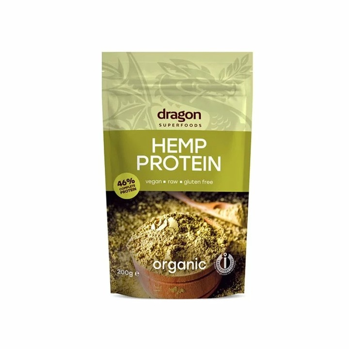 Pudra Proteica din Canepa Bio Raw 200 g