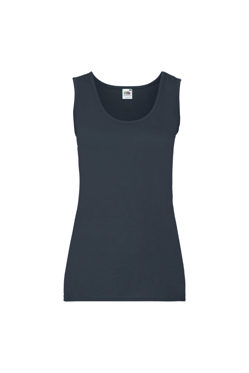 Maiou dama Fruit of the loom Valueweight, Bumbac, Bleumarin inchis, Bleumarin inchis