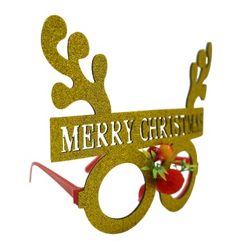 Ochelari petrecere de Craciun, rotunzi, Galben, din Plastic si Poliester, Flippy Ochelari petrecere de Craciun, rotunzi, Galben, din Plastic si Poliester, Flippy